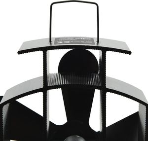 vidaXL Zasilany ciepłem wentylator kominkowy, 5 łopatek, czarny 7