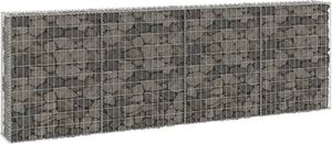 vidaXL Ściana gabionowa z pokrywami, galwanizowana stal, 300x30x100 cm 1