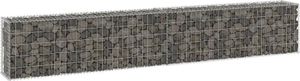 vidaXL Ściana gabionowa z pokrywami, galwanizowana stal, 300x30x50 cm 1