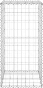 vidaXL Ściana gabionowa z pokrywami, galwanizowana stal, 60x50x100 cm 4