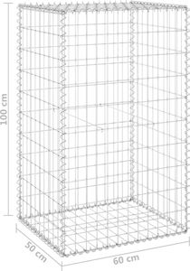 vidaXL Ściana gabionowa z pokrywami, galwanizowana stal, 60x50x100 cm 6