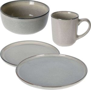 Excellent Houseware Zestaw OBIADOWY miska talerz talerzyk kubek 16 el. 12