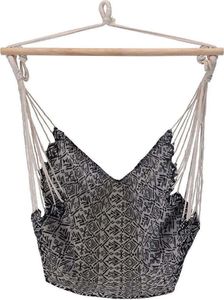 Ambiance Hamak Brazylijski fotel podwieszany huśtawka czarny 2