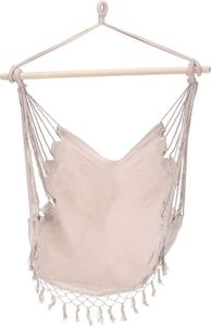 Ambiance Hamak Brazylijski fotel podwieszany huśtawka beżowy 4