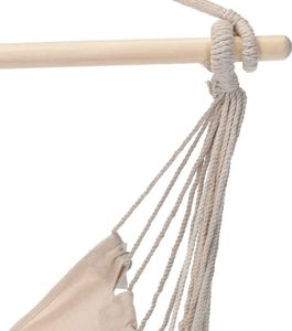 Ambiance Hamak Brazylijski fotel podwieszany huśtawka beżowy 6