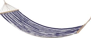 Vilde Duży mocny Hamak XXL 200x80cm 1-osobowy leżanka Paski 1