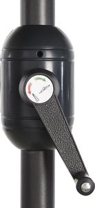 Ambiance Parasol ogrodowy prostokątny z korbką łamany Szary 150x250 cm 3