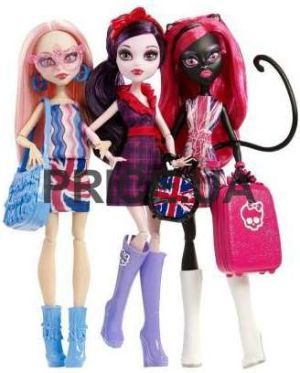 Figurka Mattel MONSTER HIGH Ghoulebrities trzypak - CGF51 1
