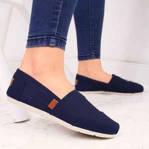News Tenisówki damskie slip on tomsy granatowe NEWS 37 2