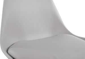 Mufart Zestaw 4 szarych krzeseł do jadalni/salony bądź gabinetu ATTE 2