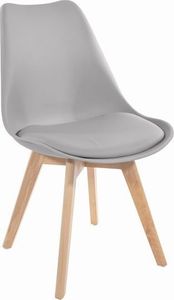 Mufart Zestaw 4 szarych krzeseł do jadalni/salony bądź gabinetu ATTE 9