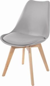 Mufart Zestaw 4 szarych krzeseł do jadalni/salony bądź gabinetu ATTE 10