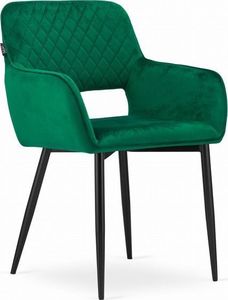 Mufart Zestaw krzeseł 2 szt, do salonu, gabinetu, sypialni, jadalni czy poczekalni VANT - Zielony Aksamit 1