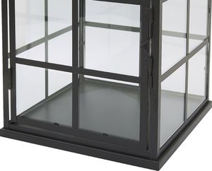 Beliani Lampion metalowy czarny BINTAN 6