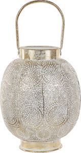 Beliani Lampion 30 cm metalowy złoty LANTAU 3