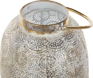 Beliani Lampion 30 cm metalowy złoty LANTAU 4