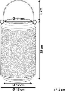 Beliani Lampion 25 cm złoty CORFU 5
