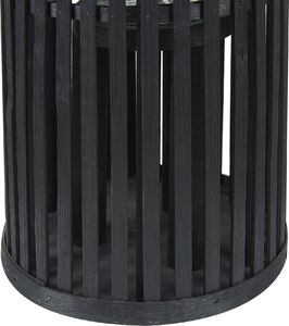 Beliani Lampion drewniany 40 cm czarny LUZON 4