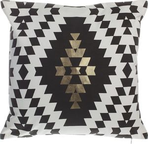 Beliani Zestaw 2 poduszek dekoracyjnych bawełniany w romby 45 x 45 cm czarno-biały COLEUS 2