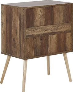 Beliani Komoda ciemne drewno z szarym BATLEY 4