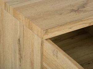 Beliani Komoda trzydrzwiowa jasne drewno TIMBER 5
