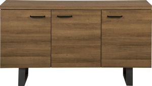 Beliani Komoda trzydrzwiowa ciemne drewno TIMBER 2