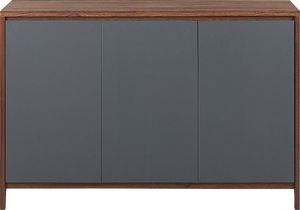 Beliani Komoda ciemne drewno z szarym MEDFORT 2