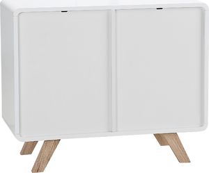 Beliani Komoda jasne drewno z białym MILO 3