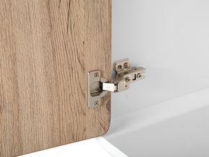 Beliani Komoda jasne drewno z białym MILO 5