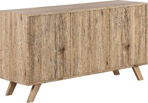 Beliani Komoda jasne drewno z białym FORESTER 4