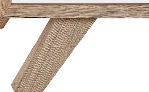 Beliani Komoda jasne drewno z białym FORESTER 5
