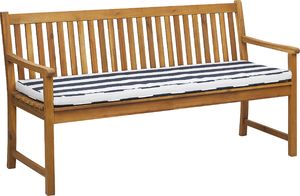 Beliani Poduszka na ławkę ogrodową 152 x 54 cm niebiesko-biała VIVARA 3