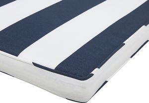 Beliani Poduszka na krzesło ogrodowe niebiesko-biała SASSARI 4