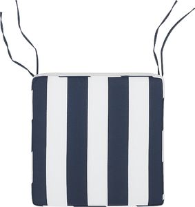 Beliani Poduszka na krzesło ogrodowe niebiesko-biała SASSARI 5