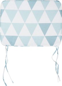 Beliani Zestaw 2 poduszek na krzesło ogrodowe w trójkąty niebieskie FIJI 6