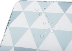 Beliani Zestaw 2 poduszek na krzesło ogrodowe w trójkąty niebieskie FIJI 8