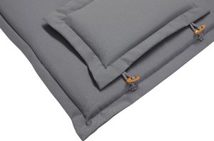 Beliani Zestaw 8 poduszek na krzesła ogrodowe grafitowy MAUI 4