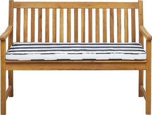 Beliani Poduszka na ławkę ogrodową 112 x 54 cm niebiesko-biała VIVARA 2