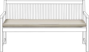 Beliani Poduszka na ławkę ogrodową 152 x 54 cm beżowa VIVARA 1