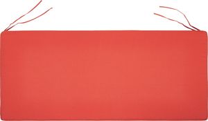 Beliani Poduszka na ławkę ogrodową 152 x 54 cm czerwona VIVARA 4