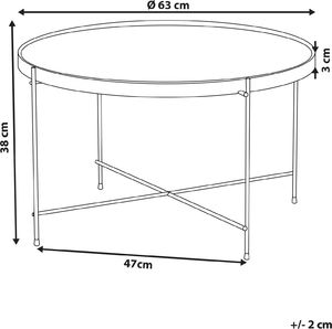 Beliani Stolik kawowy złoty LUCEA 4