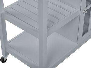 Beliani Wózek kuchenny szary GENOA 7