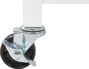 Beliani Wózek kuchenny biały MELE 7