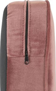 Beliani Sofa 3-osobowa welurowa różowa CHESTERFIELD 8