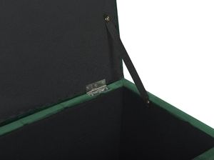 Beliani Puf ze schowkiem welurowy zielony MICHIGAN 5