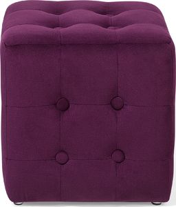 Beliani Puf welurowy 30 x 30 x 32 cm fioletowy WISCONSIN 2