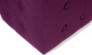 Beliani Puf welurowy 30 x 30 x 32 cm fioletowy WISCONSIN 4