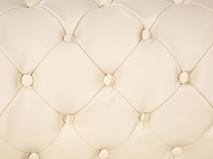 Beliani Fotel skórzany kremowy CHESTERFIELD 2