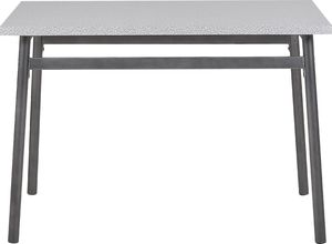 Beliani Zestaw do jadalni stół i 4 krzesła szary z czarnym VELDEN 3