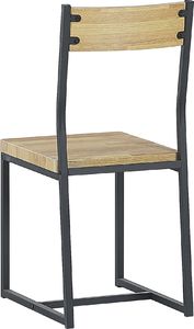 Beliani Zestaw do jadalni stół 2 krzesła i ławka jasne drewno z czarnym FLIXTON 7